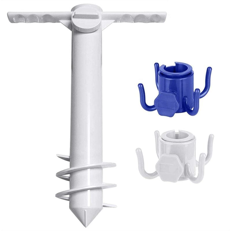 foto del prodotto bebusingoto supporto per ombrellone da spiaggia di dimensioni universali supporto per ombrellone da terra avvitabile resiste a forti venti