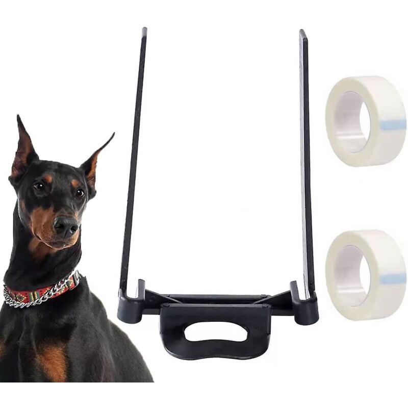 foto del prodotto bebusingoto supporto per orecchie doberman, supporto verticale per la correzione delle orecchie fisse del cane da compagnia per samoiedo e doberman
