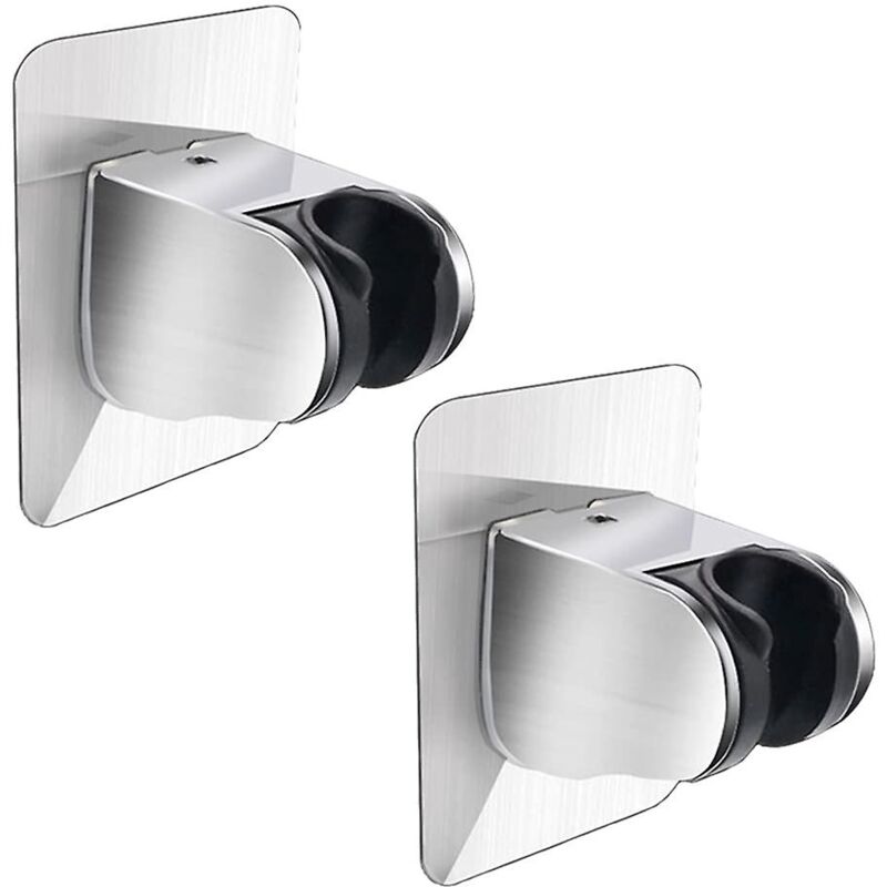foto del prodotto bebusingoto supporto per soffione doccia regolabile senza foratura, 2 pezzi, supporto universale per soffione doccia a parete per bagno d hotel