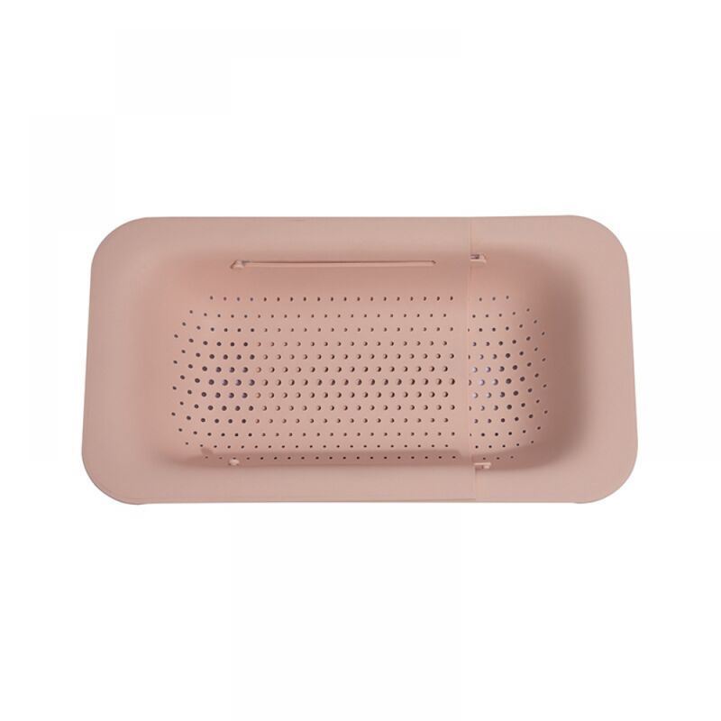 foto del prodotto bebusingoto supporto telescopico regolabile per lavello da cucina in plastica rosa