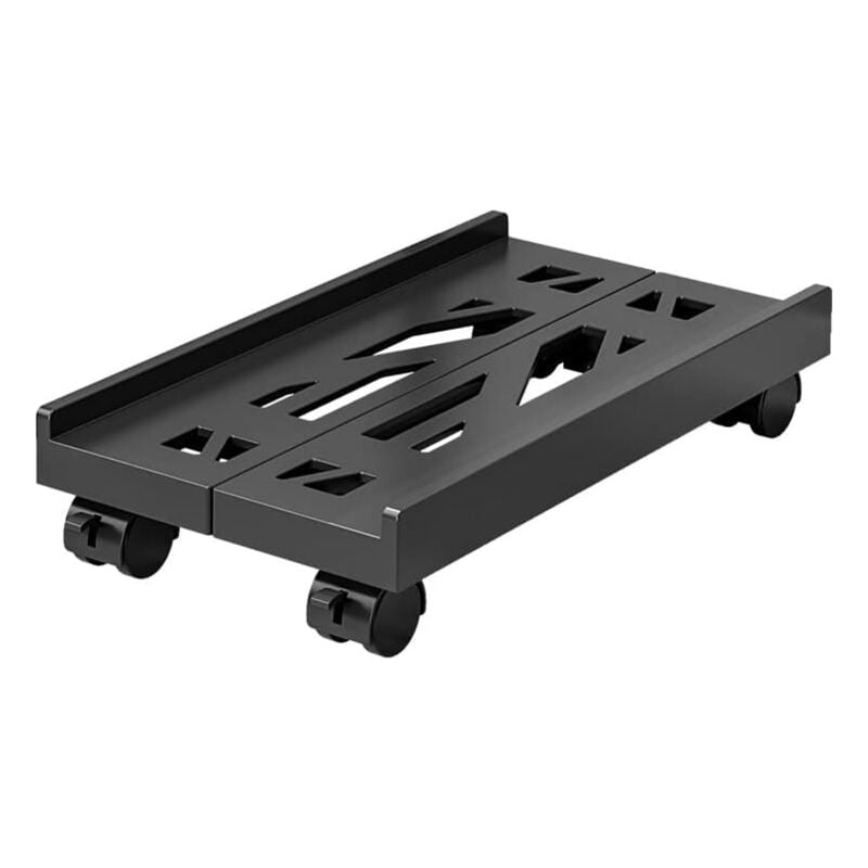 foto del prodotto bebusingoto supporto universale per pc supporto per computer regolabile supporto per pc mobile con 4 rotelle, supporto per cpu per desktop tower,