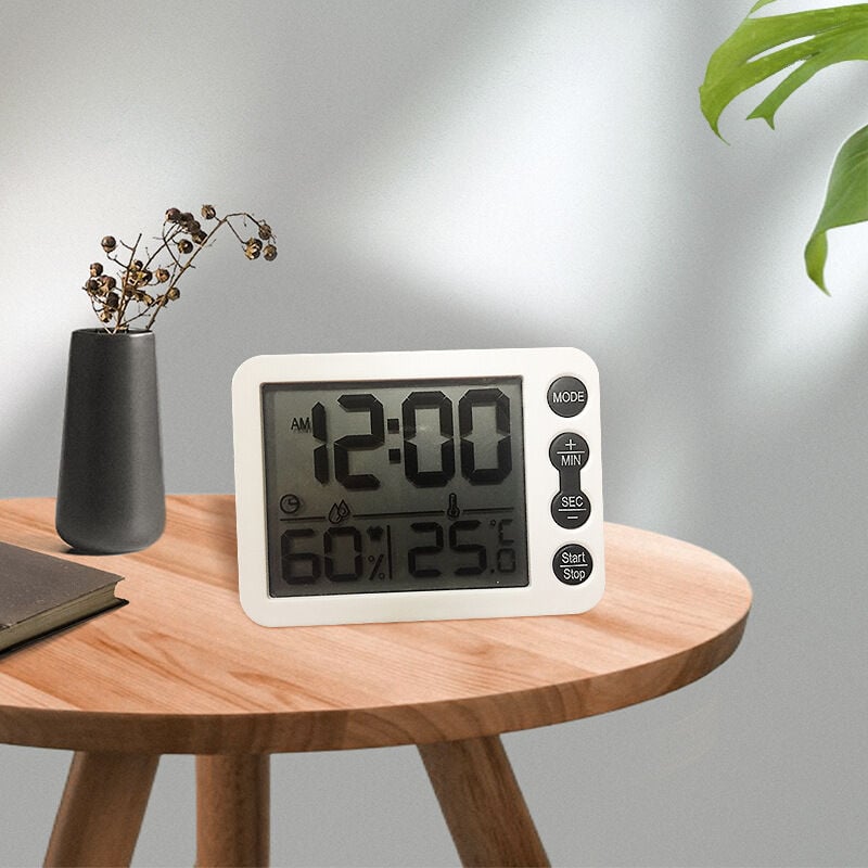 foto del prodotto bebusingoto sveglia con calendario e orologio digitale con data, giorno e ora