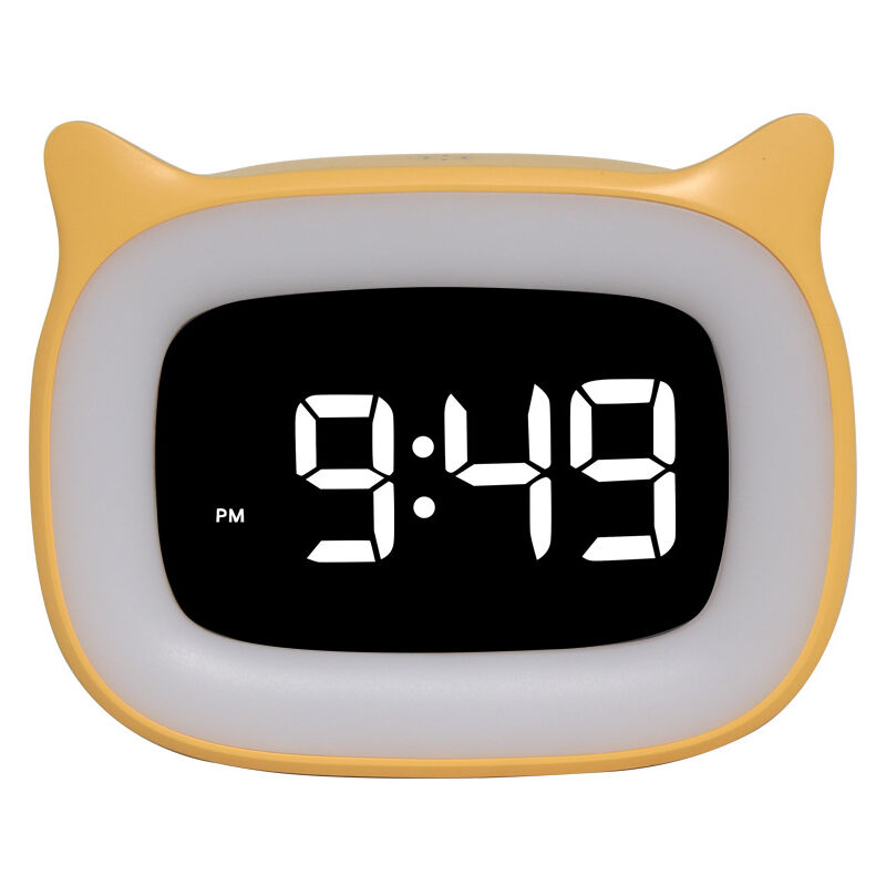 foto del prodotto bebusingoto sveglia digitale per bambini sveglia doppia con luce digitale motivo gatti carini funzione snooze 18 musiche 5 modalit di