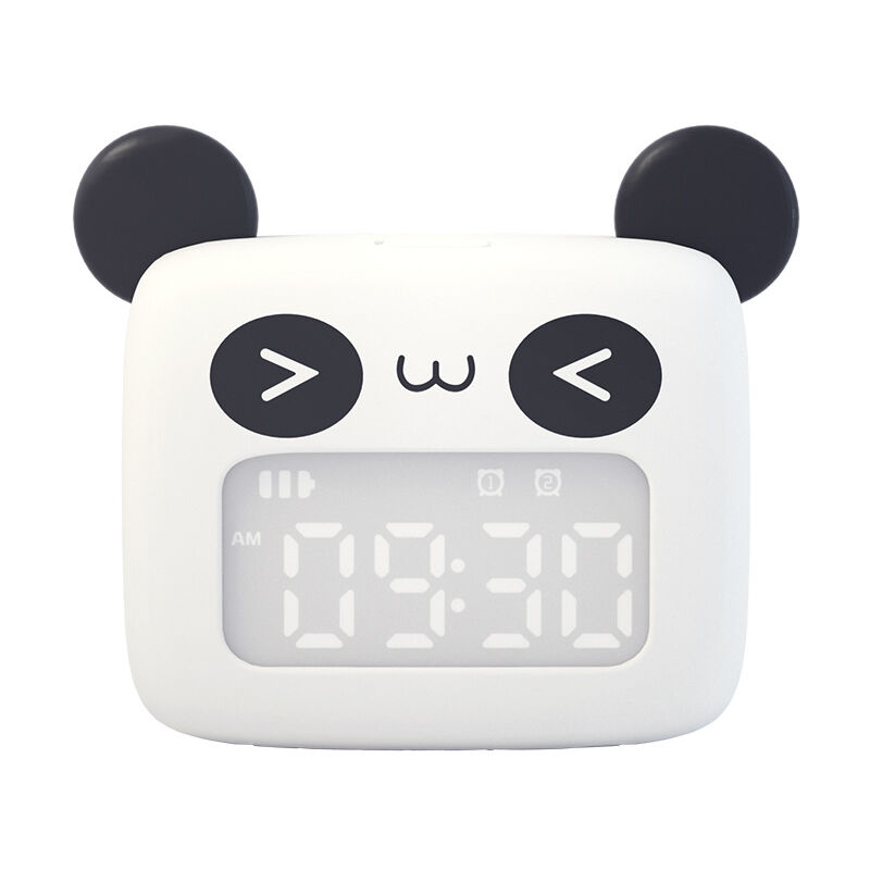 foto del prodotto bebusingoto sveglia per bambini sveglia digitale con simpatico animale per bambini orologio da comodino timer snooze per bambini ricarica usb