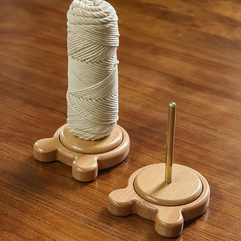 immagine 0 del prodotto bebusingoto svolgitore di filati in legno porta filati con cuscinetti a sfera senza nodi porta filati rotante porta filati per uncinetto e