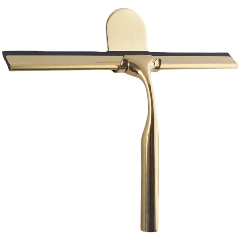 foto del prodotto bebusingoto tergivetro per doccia in acciaio inox dorato per bagno, tergivetro per vetro doccia largo, silicone di alta qualit , doccia con staffa