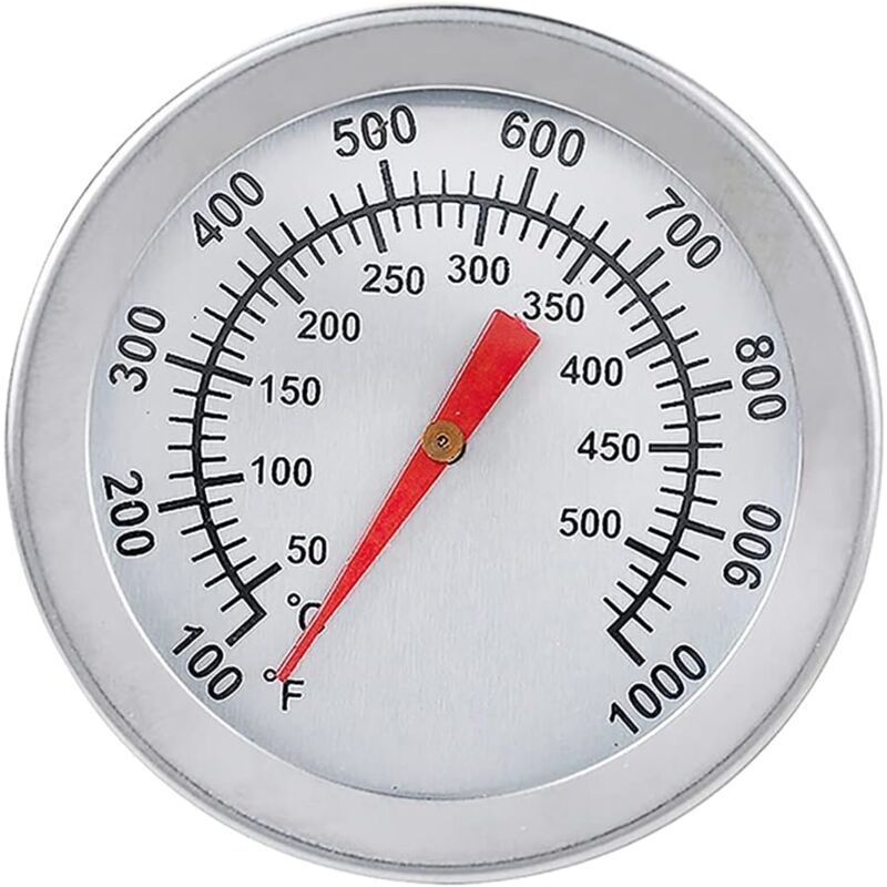 foto del prodotto bebusingoto termometro per barbecue, termometro da forno in acciaio inossidabile, max 500 c 1000 f, termometro con display analogico per forno,