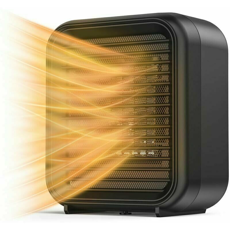 foto del prodotto bebusingoto termoventilatore, mini termoventilatore in ceramica, termoventilatore elettrico da 800 w, 2 livelli di potenza, mini termoventilatore