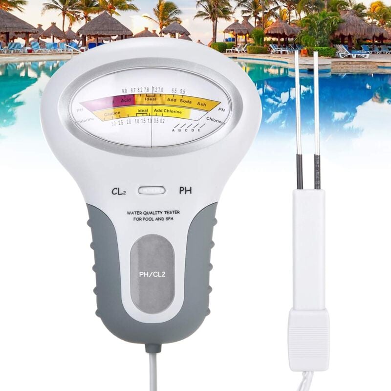 foto del prodotto bebusingoto tester di cloro, ph e cl2 monitor del livello dell acqua per piscina, spa con sonda