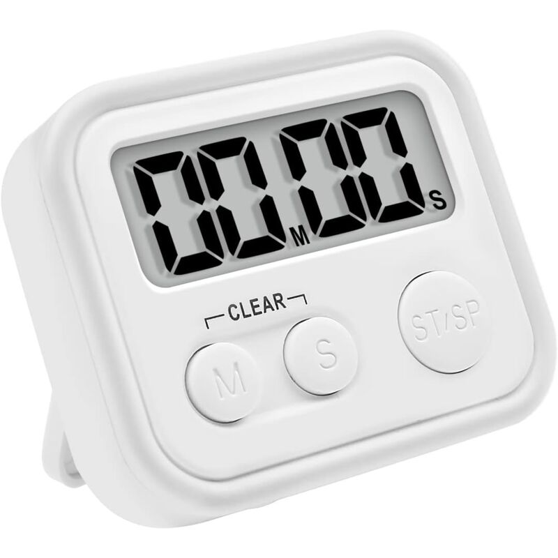 foto del prodotto bebusingoto - timer da cucina digitale per cucinare, timer magnetico con allarme acustico e conto alla rovescia per cucinare, studiare e fare