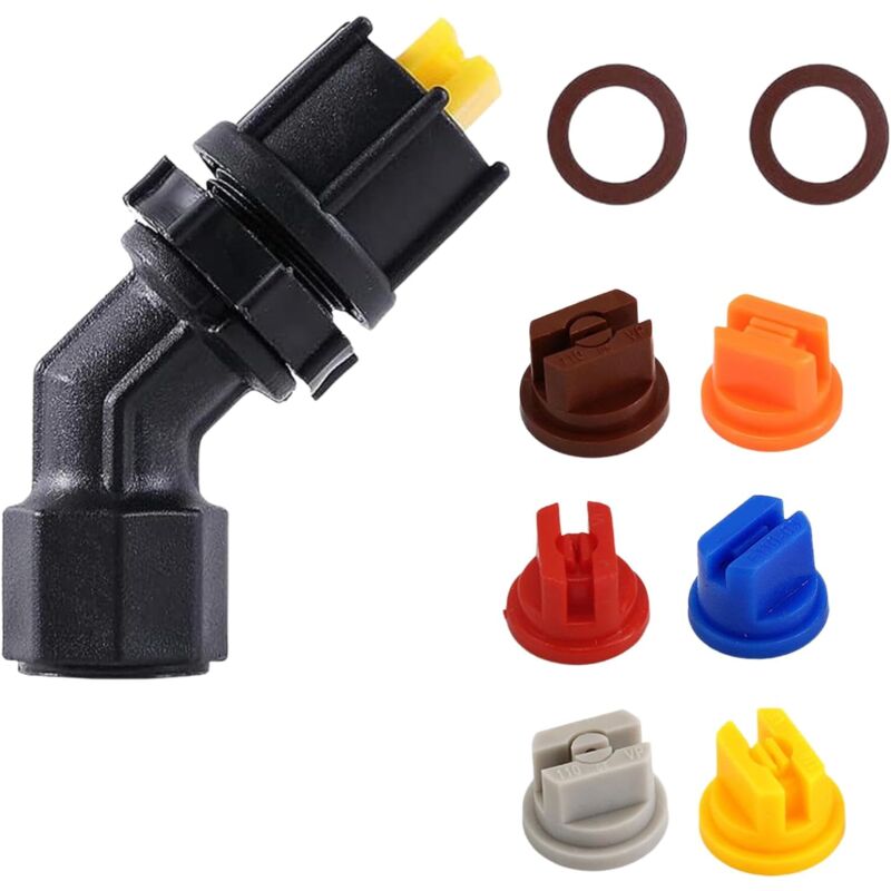 foto del prodotto bebusingoto ugelli spruzzatori, getto ad alta pressione con 6 ugelli a ventaglio 110 , apertura 0,1 0,4 mm, assortimento di ugelli spruzzatori per