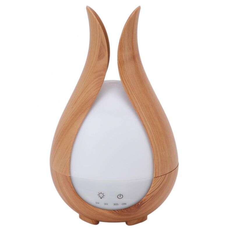 foto del prodotto bebusingoto umidificatore d aria effetto legno con luce notturna a led colorata e diffusore di aromaterapia con telecomando, 200 ml