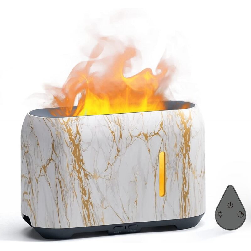foto del prodotto bebusingoto umidificatori diffusore di aromi effetto legno 24v funzionamento silenzioso con illuminazione a led e spruzzo automatico