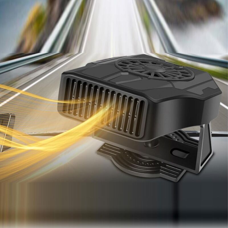 foto del prodotto bebusingoto ventilatore riscaldatore portatile per auto da 12 v e 120 w, sbrinatore per parabrezza, sbrinamento automatico del parabrezza, caldo e