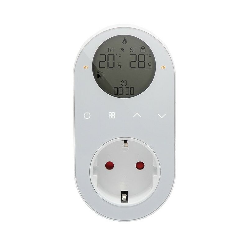 foto del prodotto beca termoregolatore wifi digitale a presa 16a con sonda bianco