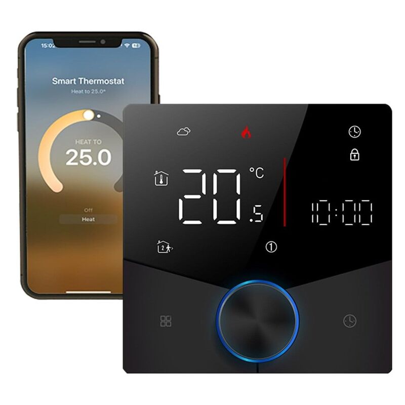 foto del prodotto beca termostato smart matter bht 009gblw mt nero