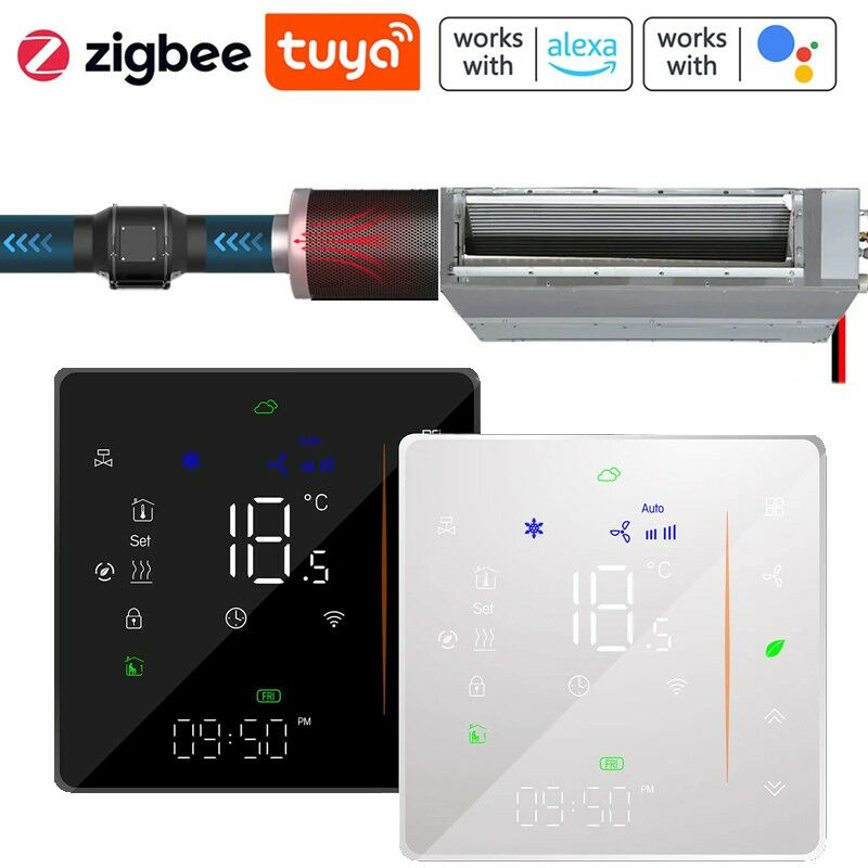 foto del prodotto beca termostato smart zigbee bac 006ezb bianco