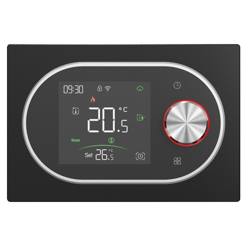 foto del prodotto beca termostato smart zigbee bht 9000gclzb expert4house edition nero e silver