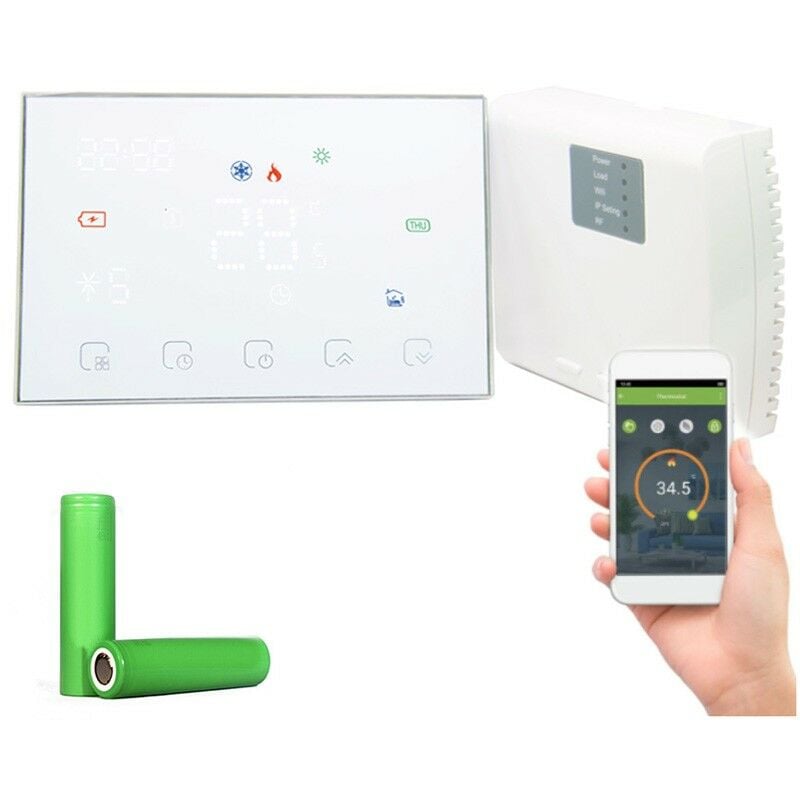 foto del prodotto beca termostato wifi a batteria bht 8000rf gbw bianco