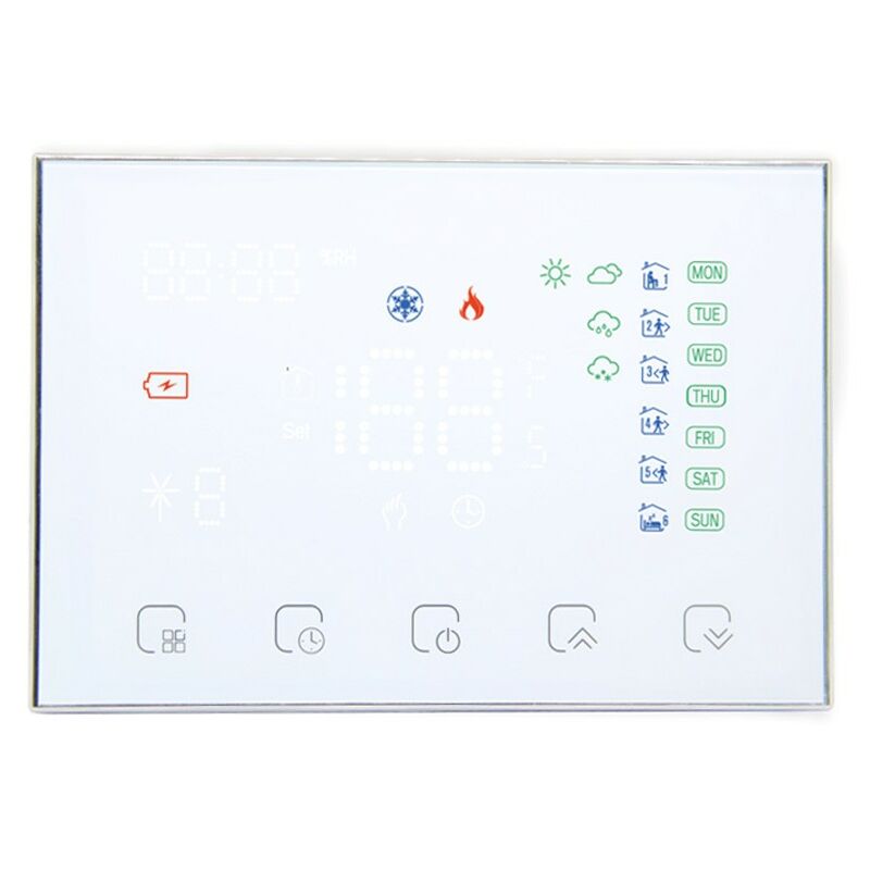 foto del prodotto beca termostato wifi a batteria bht 8000rf gcw bianco