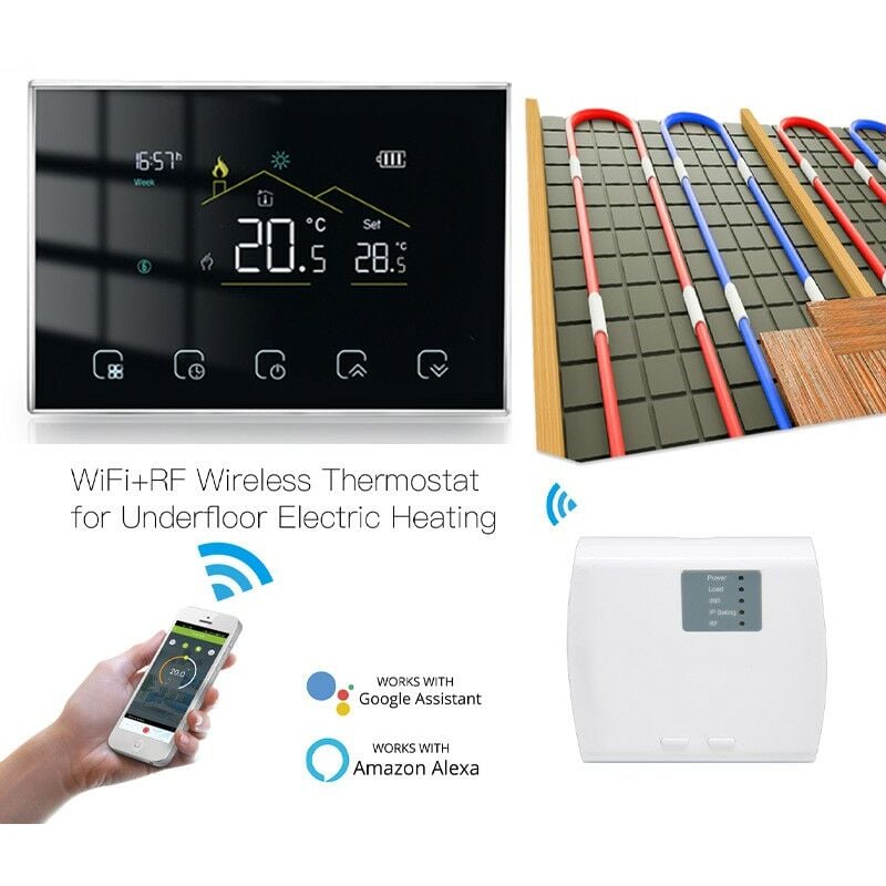 foto del prodotto beca termostato wifi a batteria bht 8000rf va gbw