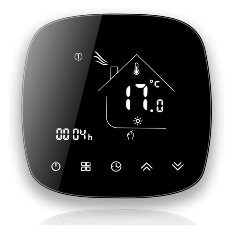 foto del prodotto beca termostato wifi bac 001alw fan coil nero