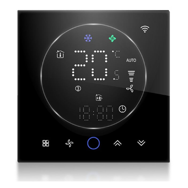 foto del prodotto beca termostato wifi bac 008alw nero