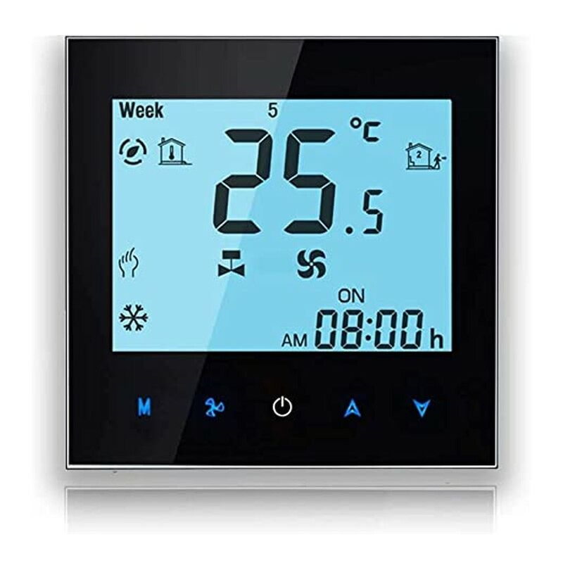 foto del prodotto beca termostato wifi bac 1000alwe fan coil con sonda nero