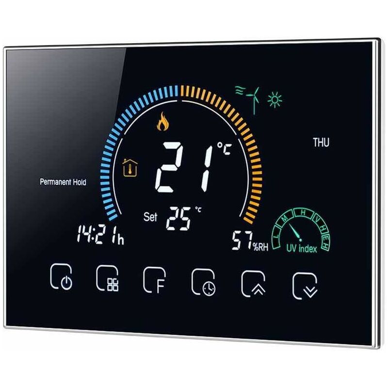 foto del prodotto beca termostato wifi bac 8000elw fan coil 12 volt nero