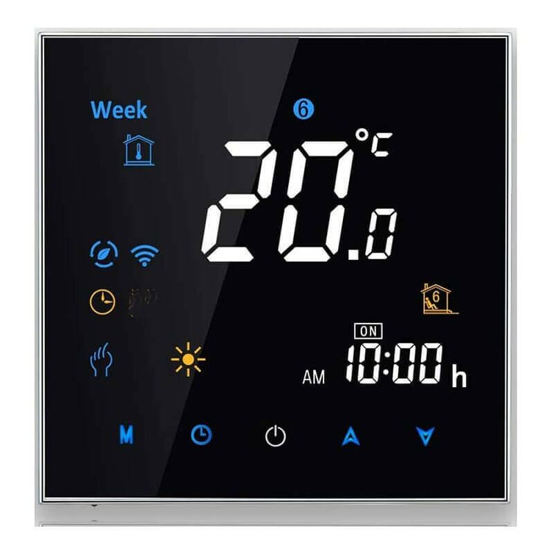 foto del prodotto beca termostato wifi bht 3000gclw nero