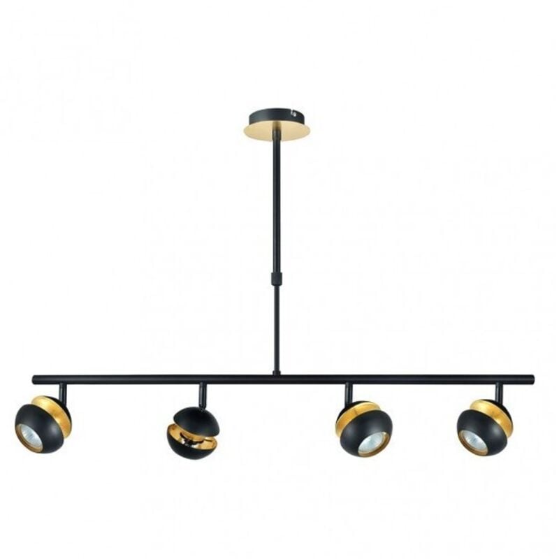 foto del prodotto beethoven lampada lineare 4 luci nero-oro gu10 fabrilamp