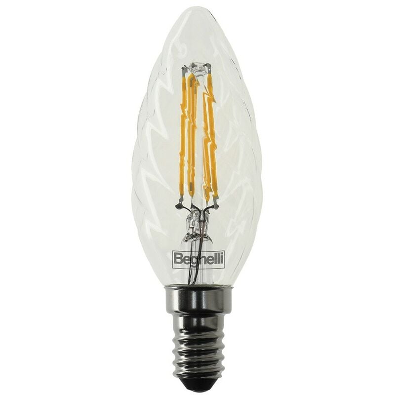 foto del prodotto beghelli - lampada filo led tortiglione zafiro e14 - 4w - 2700°k calda - 470 lm - 35x100h