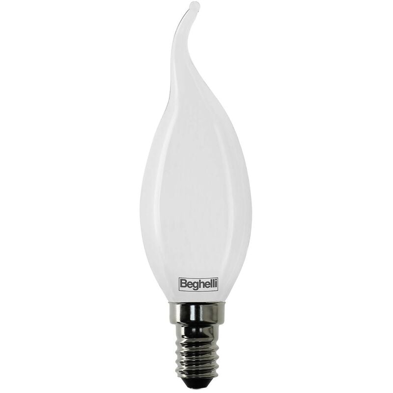 foto del prodotto beghelli lampada led colpo di vento tuttovetro e14 4w 3000 k calda 470 lm mm.35x118h