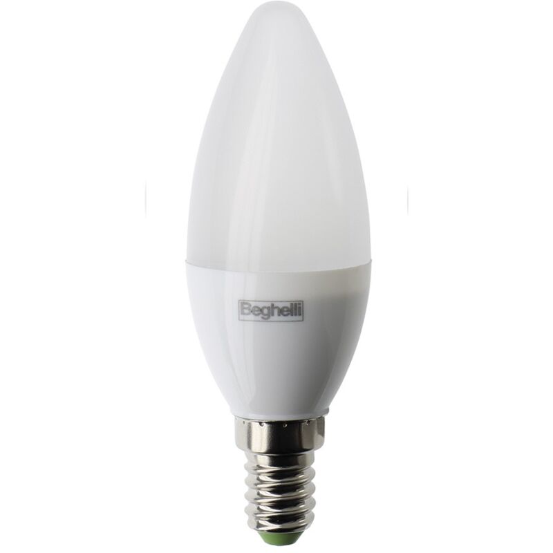 foto del prodotto beghelli lampadina led candle, 5w, e14, 450 lm, luce bianca naturale 4000k, beg 56981