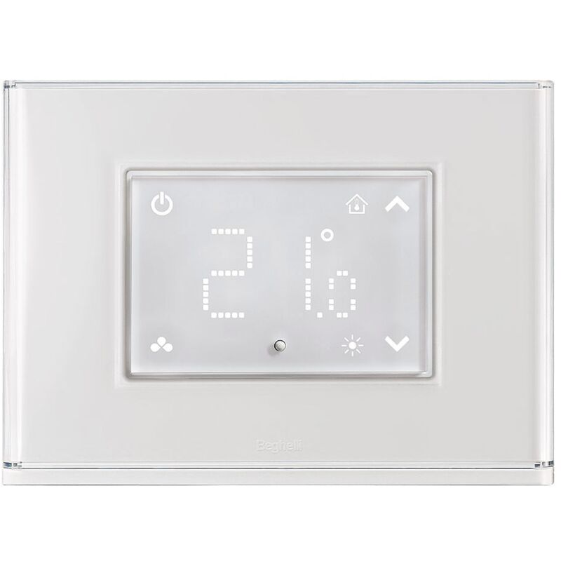 foto del prodotto beghelli termostato touch con display e placca luminosa 60047