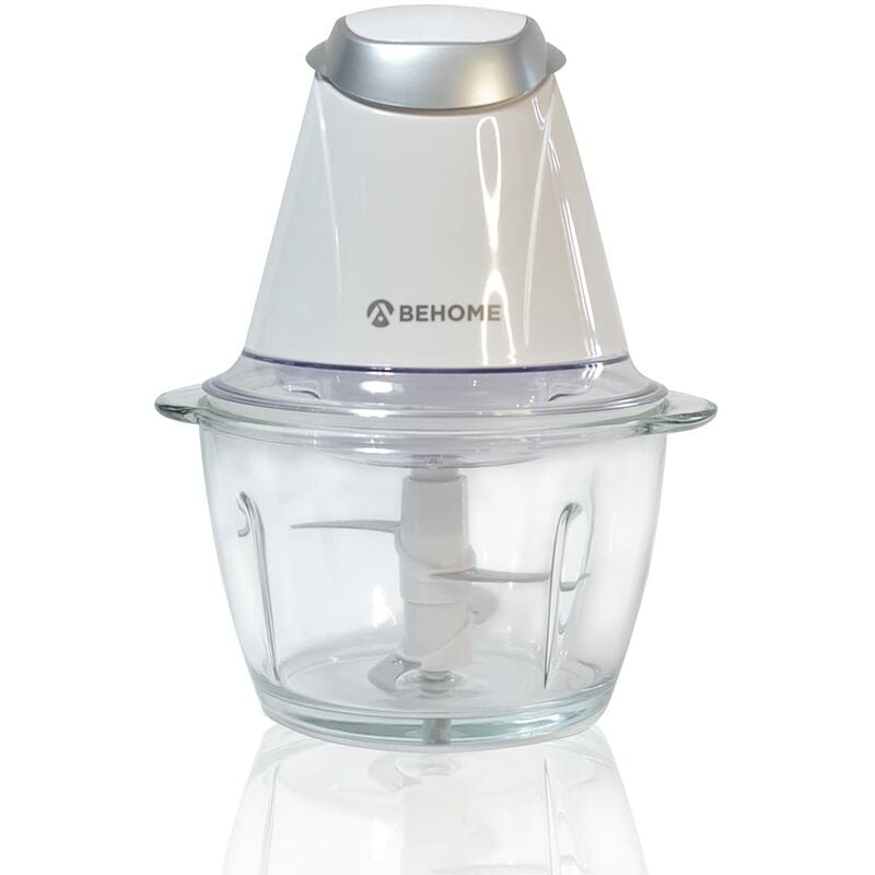 foto del prodotto behome tritatutto elettrico da cucina tritacarne e verdure capacit 1l doppia lama in acciaio 300w per carne, verdure, formaggio, pesto