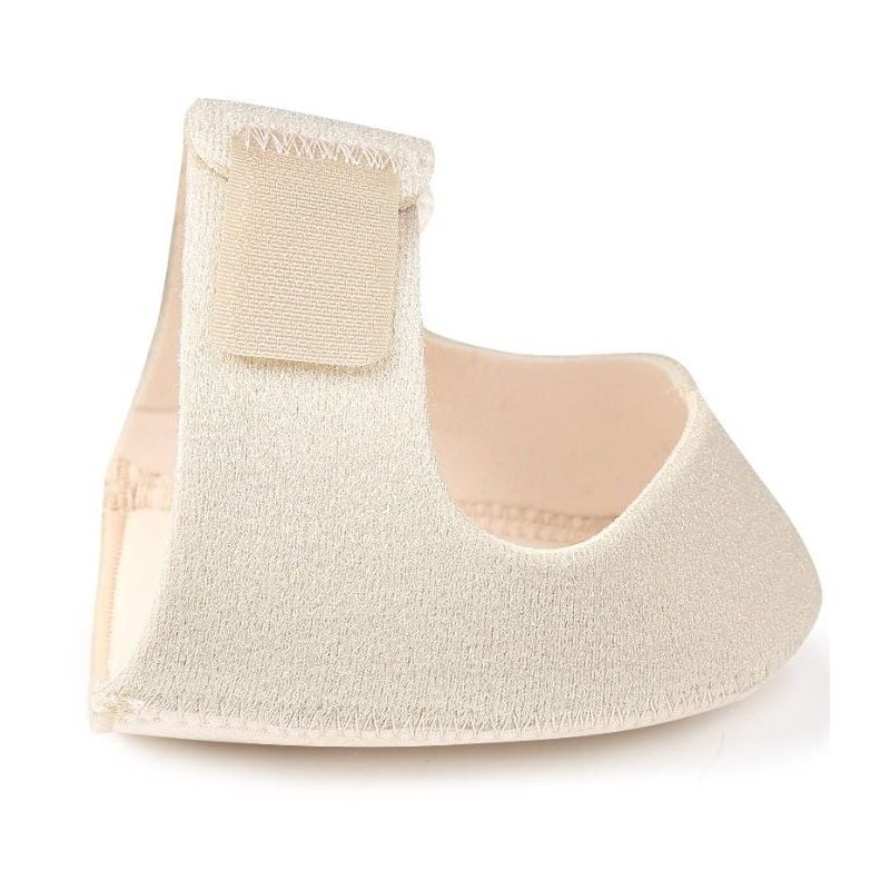 foto del prodotto beige l velcro heel cover tallone calzino tallone gel riscaldante copertura protettiva uomini e donne stanchezza del piede assorbimento degli urti