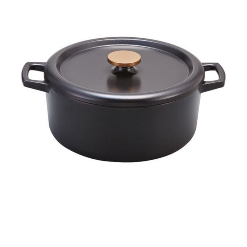 foto del prodotto beka casseruola in ghisa smaltata 30 cm nera 100168