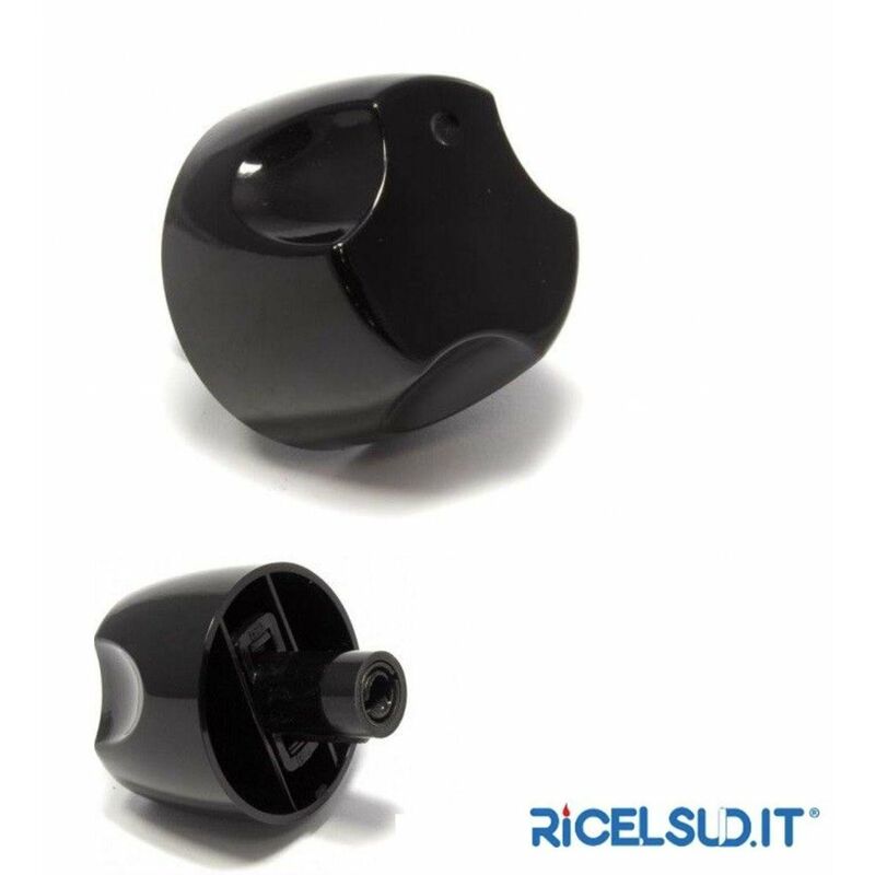 foto del prodotto beko 1 manopola per cucina formo nera originale 1 pz innesto 6 mm 450920540