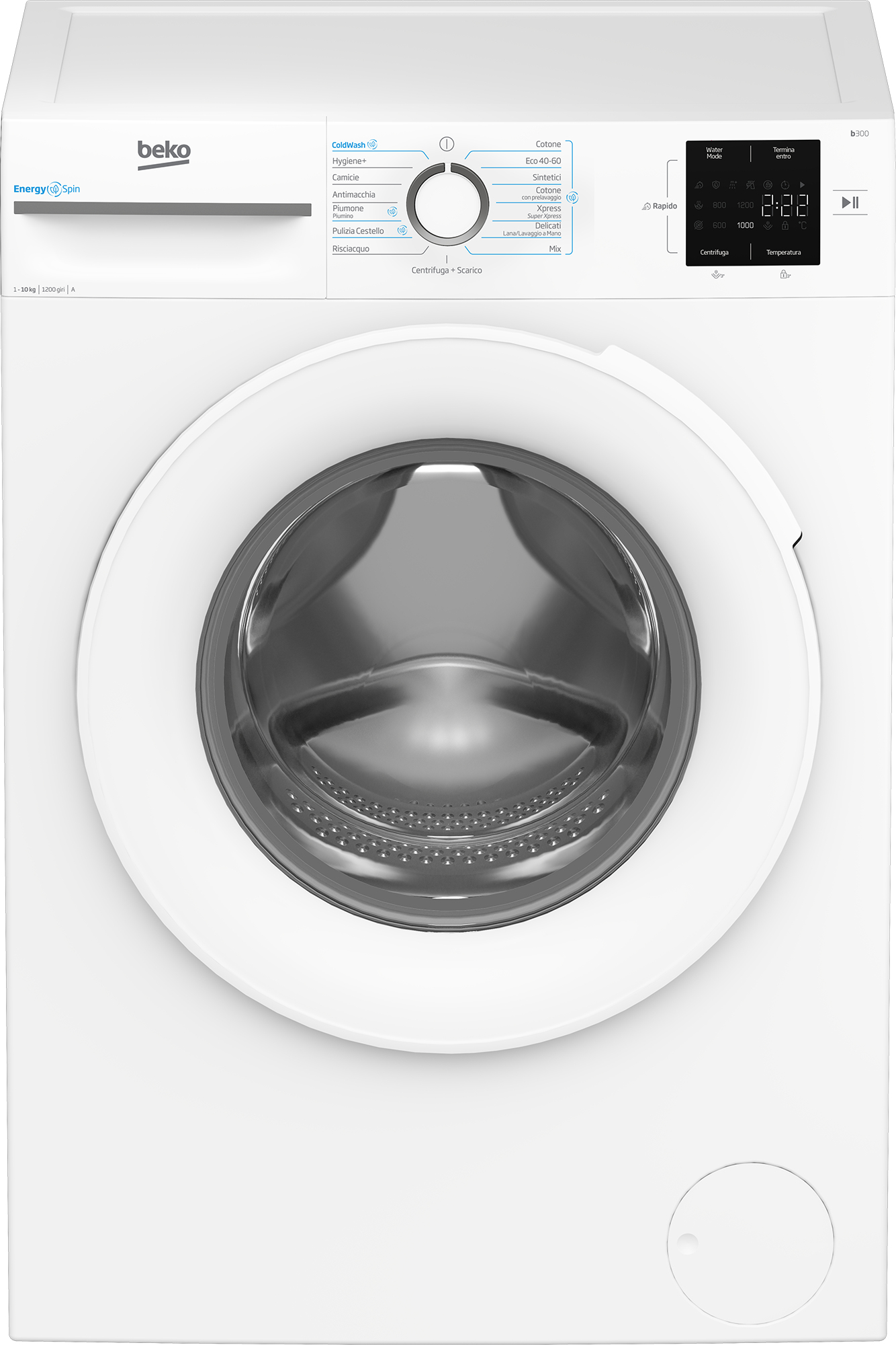 foto del prodotto beko b300 bmwu31021w lavatrice energyspin 10kg, classe a, 1200giri