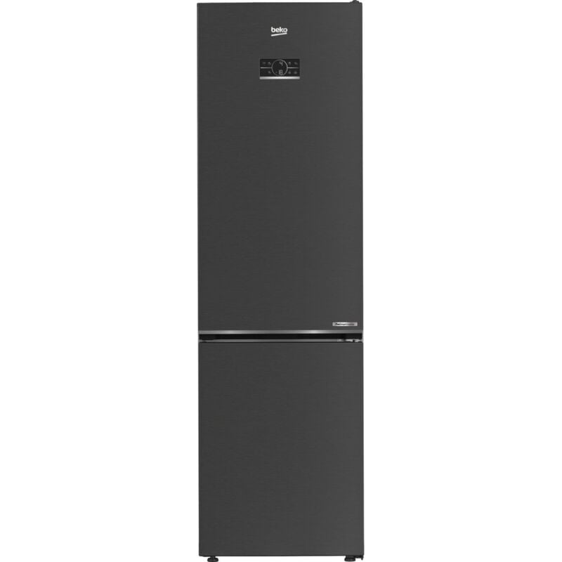 foto del prodotto beko b7rcne407hxbr frigorifero con congelatore libera installazione 355 l classe b nero acciaio inossidabile