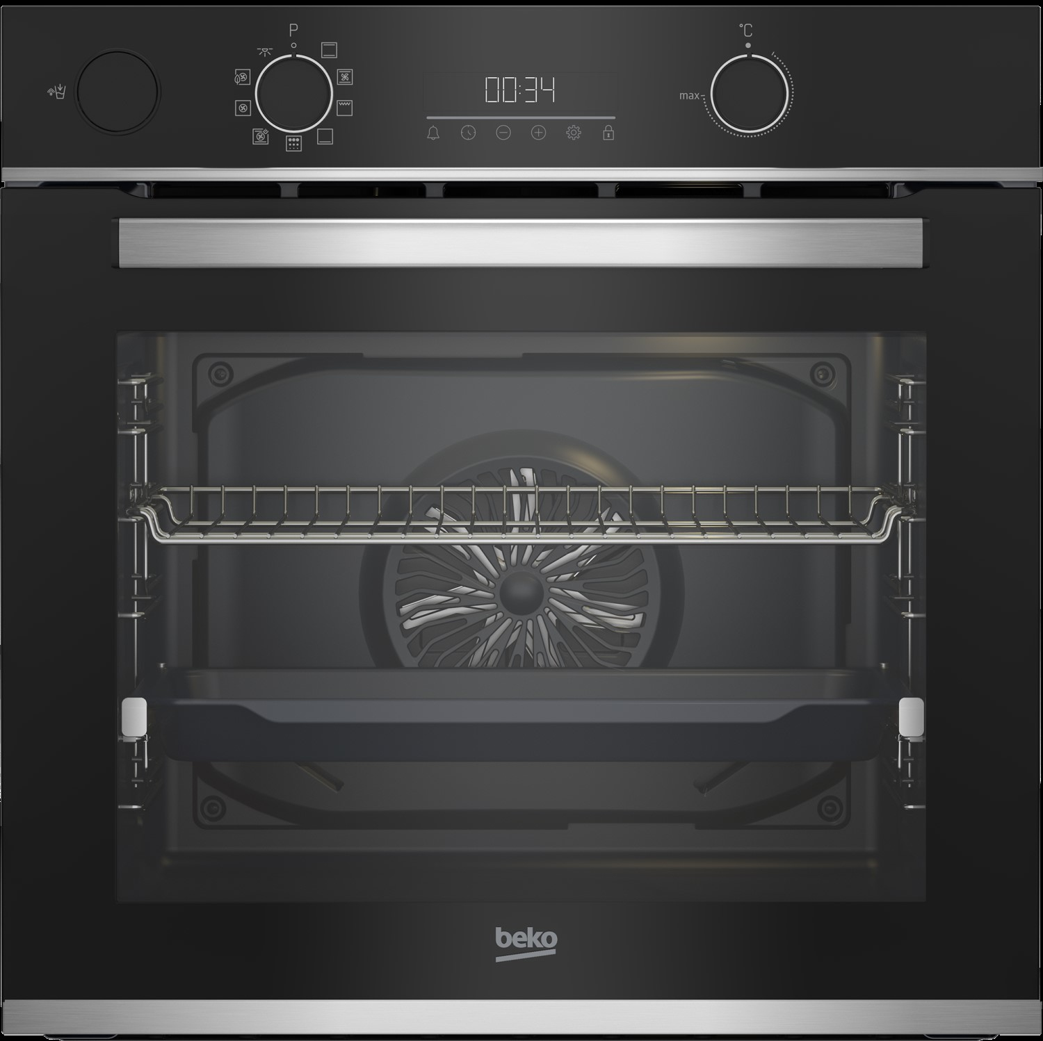 foto del prodotto beko bbis13300xpe 71 l 3400 w nero, acciaio inox