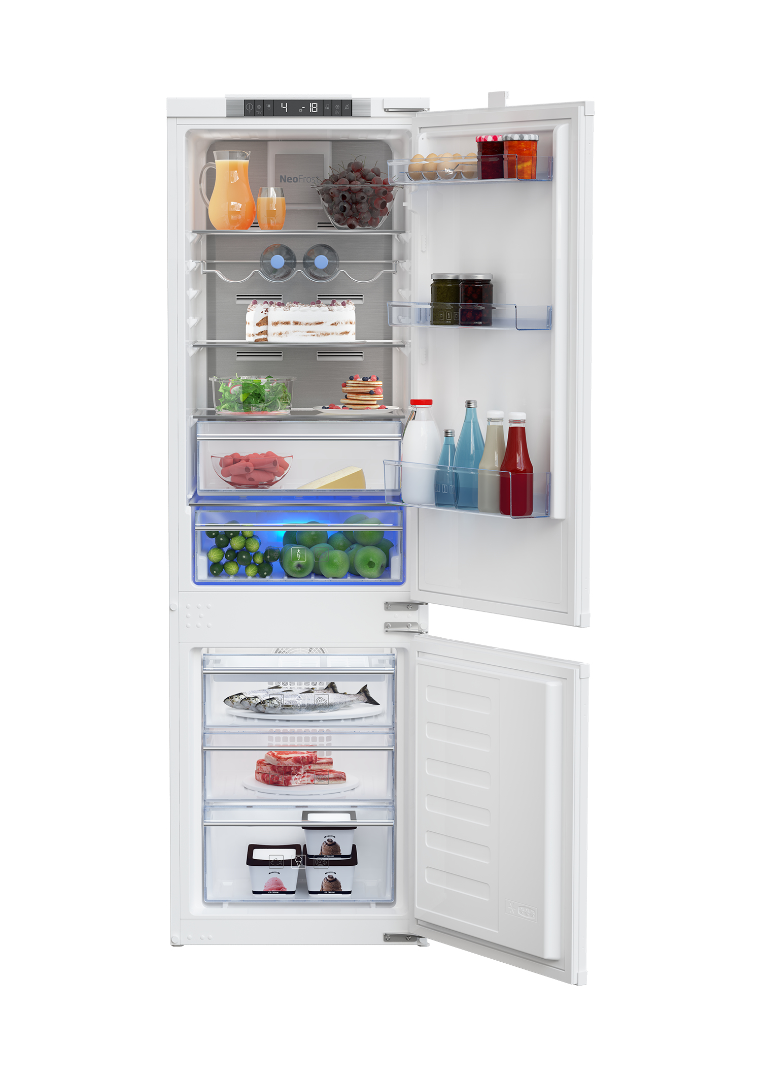 foto del prodotto beko bcna275e4sn da incasso 254 l e bianco