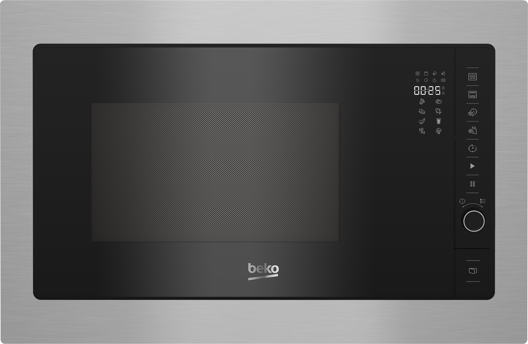 foto del prodotto beko bmgb25332bg forno a microonde acciaio inox microonde con grill da incasso 25 l 900 w