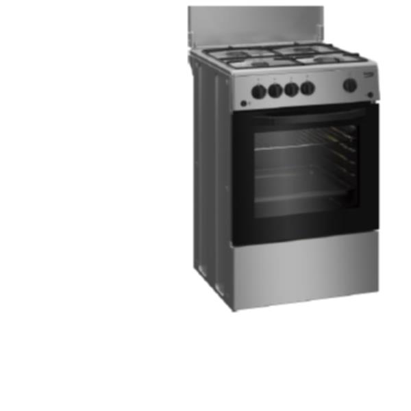 foto del prodotto beko csg42011fs cucina gas argento