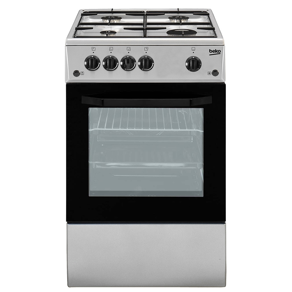 foto del prodotto beko css42014fs cucina a elettrico gas nero, argento