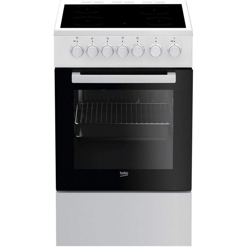 foto del prodotto beko cucina in ceramica 60l 4 fuochi bianca fss57100gw