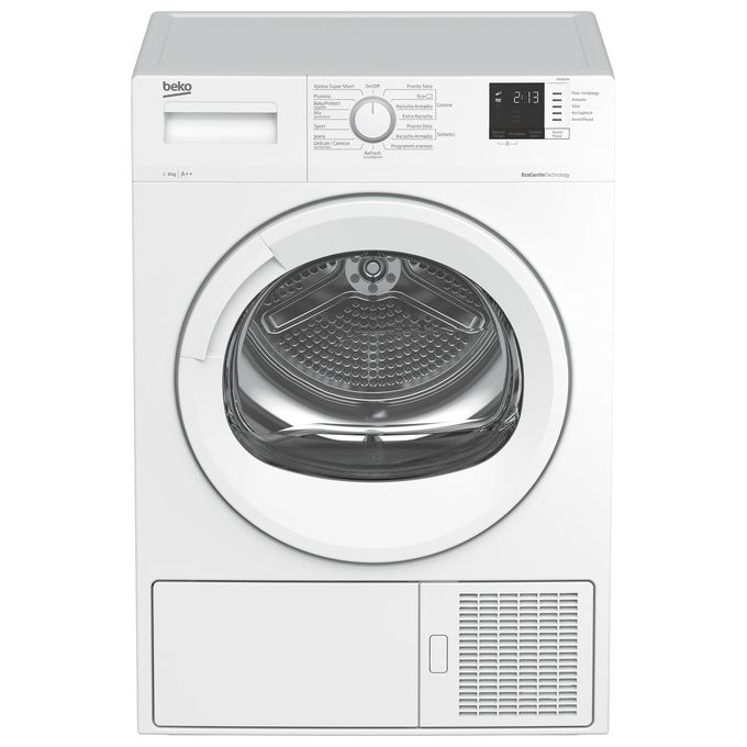 foto del prodotto beko drx823w asciugatrice libera installazione caricamento frontale 8kg classe energetica a bianco