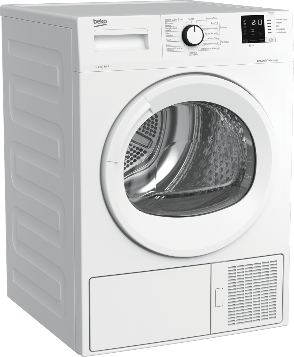 foto del prodotto beko drx923w asciugatrice libera installazione caricamento frontale 9 kg a bianco