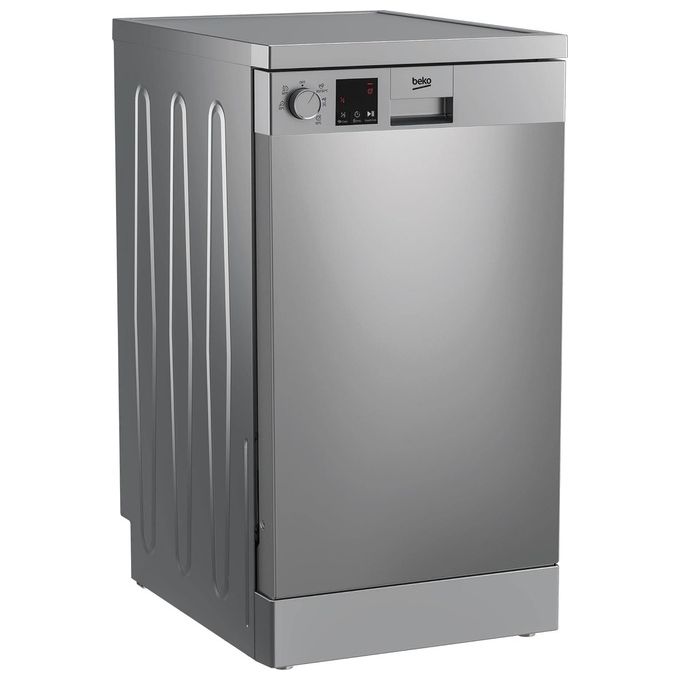 foto del prodotto beko dvs05024x lavastoviglie slim libera installazione 10 coperti classe e 5 programmi 45 cm inox